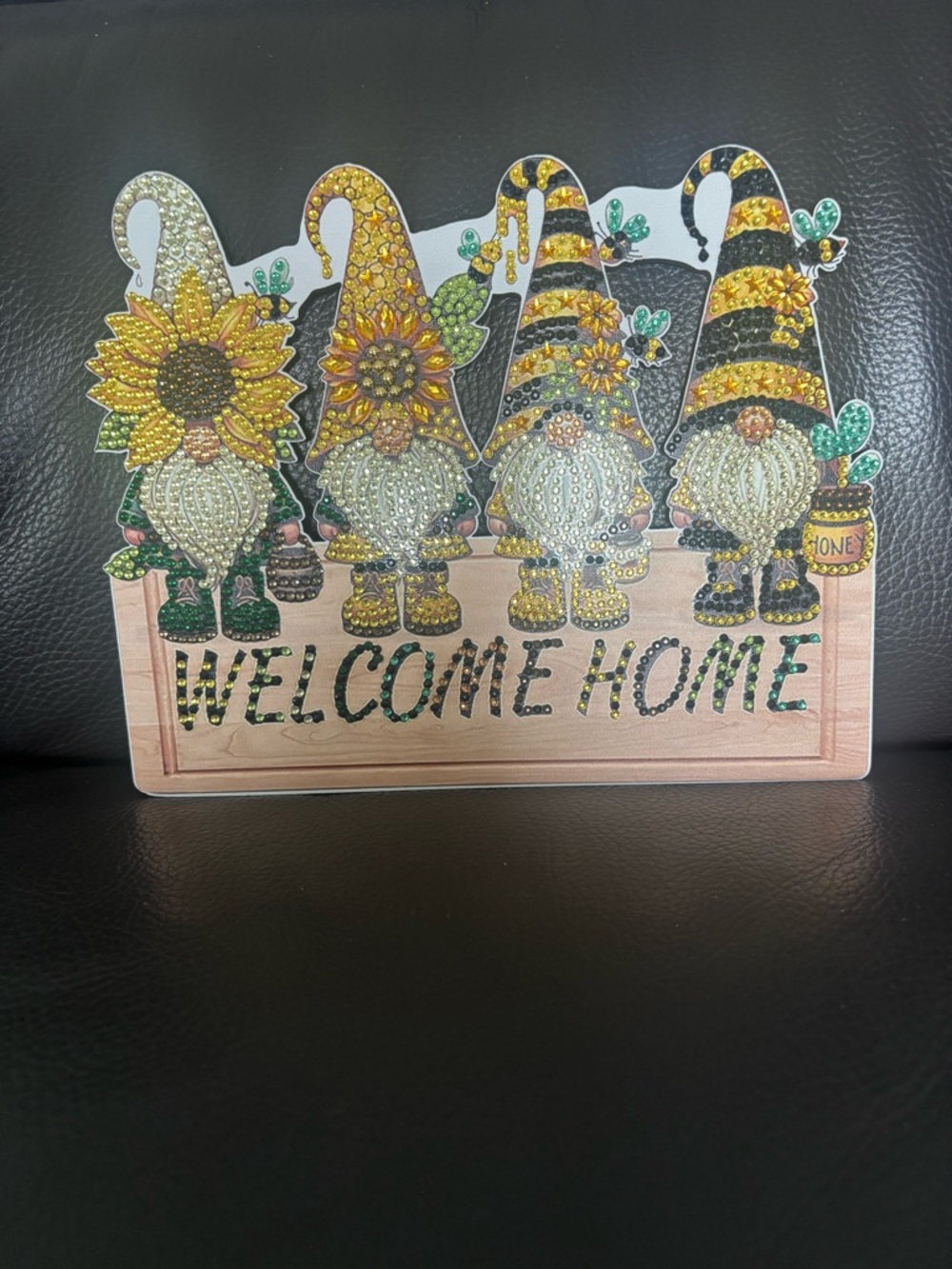 Handcrafted Rhinestone Welcome Home Wall Hook (sealed) - Picture 5 of 7